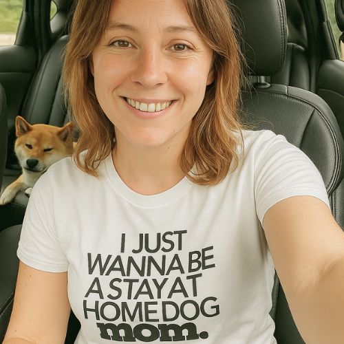 Eco-Friendly Dog Mom T-Shirt | Unisex Soft & Sustainable Tee (White)